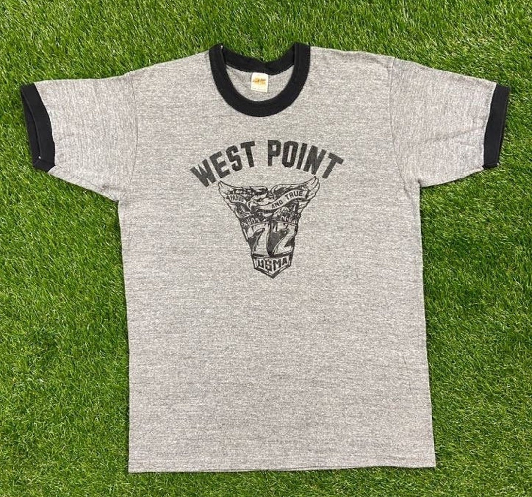 Vintage West Point United States Military Academy T Shirt Tee Tri 