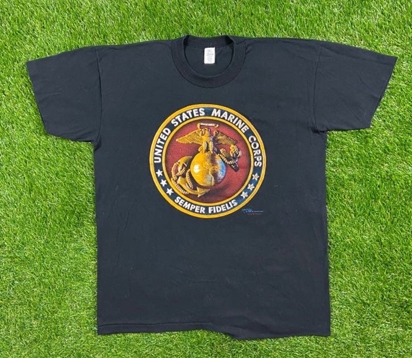 Vintage USMC Marines Corps Semper Fields T Shirt Tee Swing - Etsy