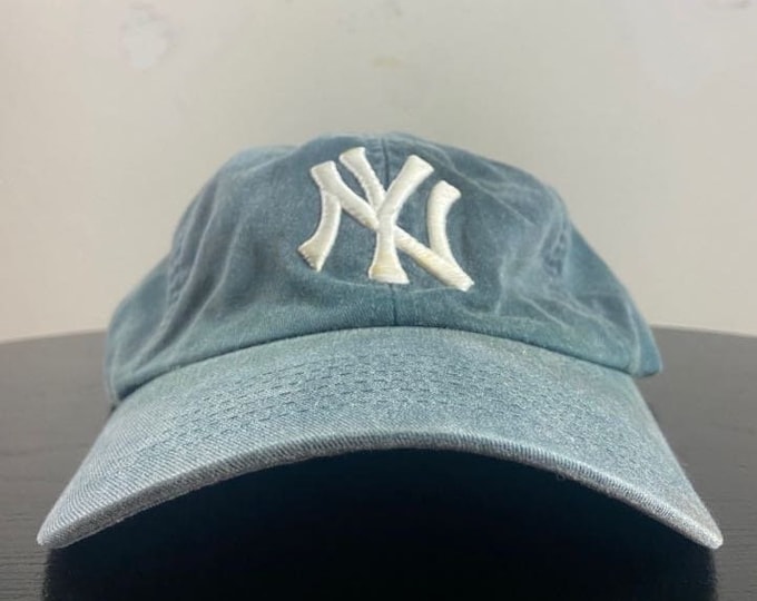 Vintage New York Yankees Strap Back Hat Cap OSFA MLB Baseball Bronx Original Jeter 1990s 90s