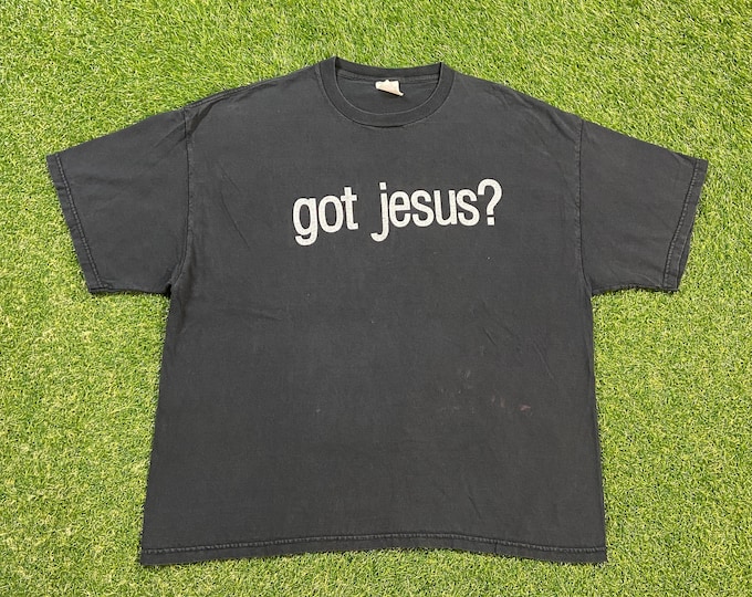 Vintage Got Jesus? T Shirt Tee Made USA Size XXL 2XL Church Sunday Service Salvation Praise Bible 1990s 90s Christian God