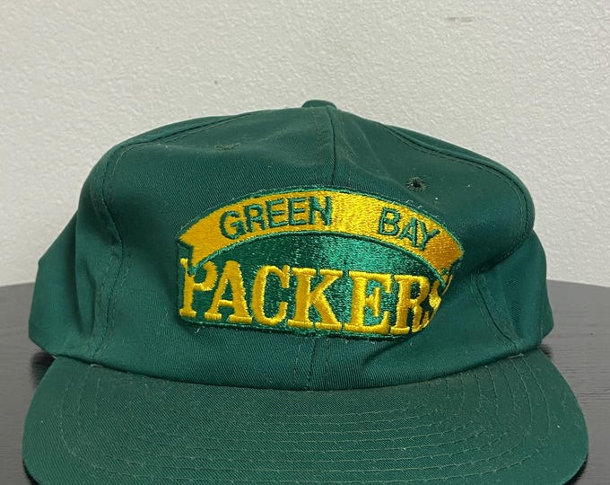 Vintage Green Bay Packers Snapback Hat OSFA Lambeau Field NFL Football Wisconsin Pack Cheese Head Favre 1990s 90s