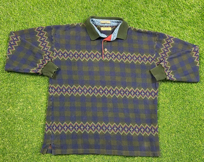 Vintage Guess Polo Long Sleeve George's Marciano Size Large L Designer 80's Classic Rare GUESS ? Jeans 1980s Original