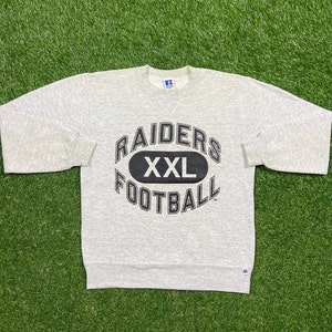 Vintage Oakland Raiders Crewneck Sweatshirt Russell Athletic Made USA Größe Medium M NFL Football California Las Vegas Pull Over 1990s 90s