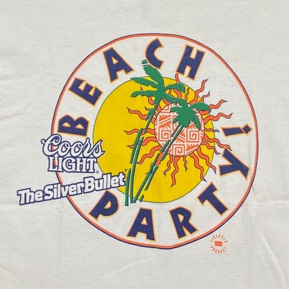 Vintage Coors Light Beach Party Beer T Shirt Tee Size… - Gem