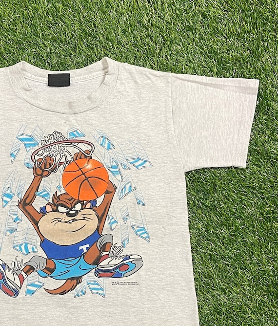 Vintage Looney Tunes Taz T Shirt Tee Made USA Size Youth Large