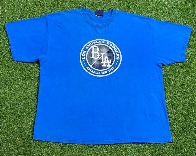 Vintage Brooklyn Dodgers T Shirt Tee Size Xtra Large XL MLB Baseball Cooperstown Jackie Robinson New York City NYC Los Angeles California