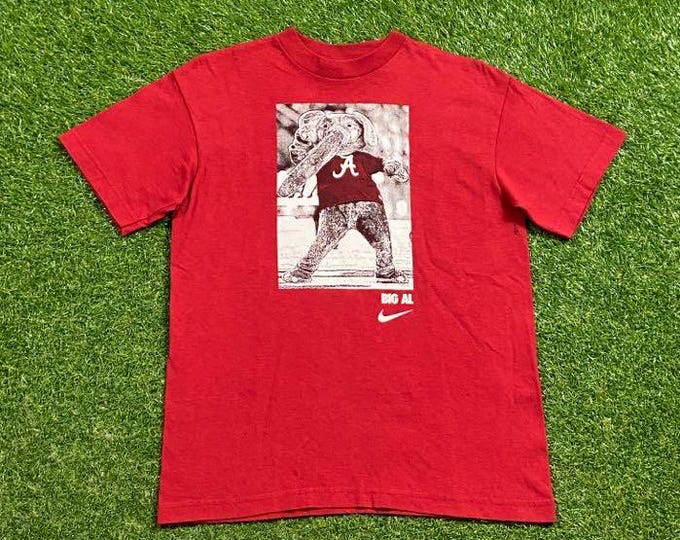 Vintage University of Alabama Crimson Tide T Shirt Tee Nike Size Youth Large NCAA College Football 1990s 90s