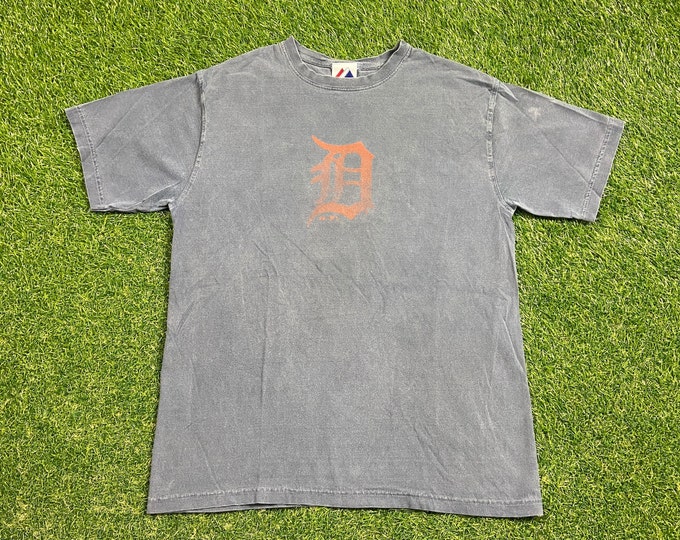 Vintage Detroit Tigers T Shirt Tee Size Medium M Michigan Baseball MLB 1990s 90s