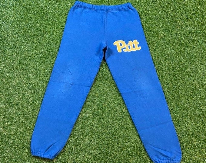 Vintage University of Pittsburgh Panthers Sweatpants Made USA Size Medium M NCAA College Basketball Pennsylvania Warm Comfortable 1990s 90s
