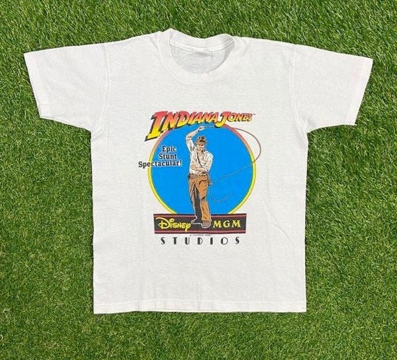 Vintage Indiana Jones T Shirt Tee Stedman Made USA Größe Jugend 