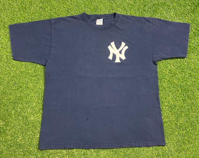 Vintage New York Yankees #25 Jason Giambi T Shirt Tee Size XXL 2XL MLB Baseball Nyc Bronx Jeter Classic 00s