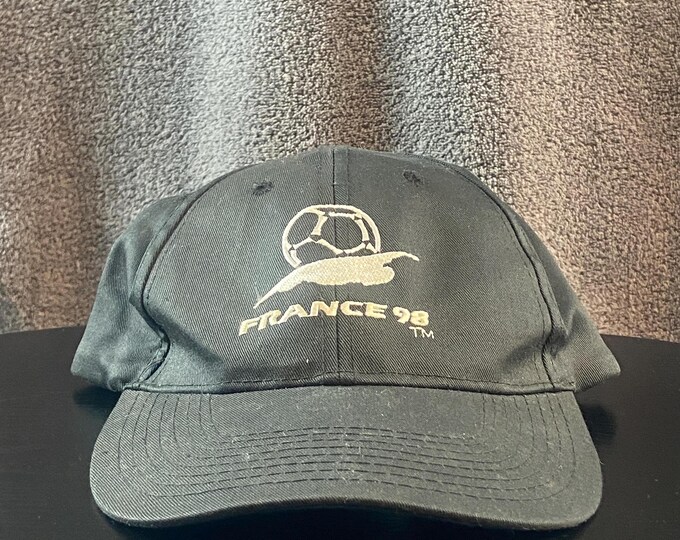 Vintage France 98 Soccer Snapback Hat OSFA Paris FIFA World Cup MLS Futbol 1990s 90s