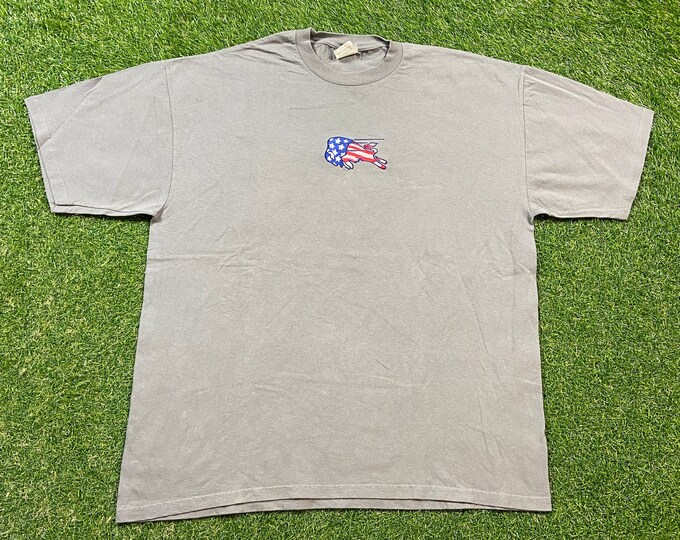 Vintage Buffalo Bills American Flag T Shirt Tee Size Xtra Large XL United States of America Stars Stripes American Eagle 1990s 90s