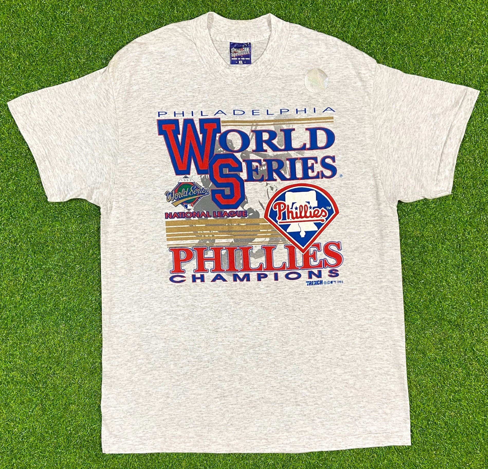1993 Philadelphia Phillies National League Champs Starter MLB T Shirt Size  Medium – Rare VNTG