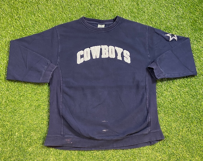 Vintage Dallas Cowboys Crewneck Sweatshirt Size Xtra Large XL NFL Football Texas 1990s 90s Pull Over Oversized