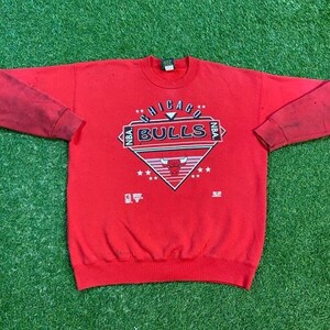 Vintage Chicago Bulls Crewneck Sweatshirt Made USA Size Xtra Large XL NBA Basketball Michael Jordan 1990s Classic Illinois Pull Over 90s