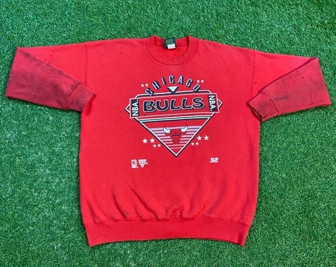 Vintage Chicago Bulls Crewneck Sweatshirt Made USA Size Xtra Large XL NBA Basketball Michael Jordan 1990s Classic Illinois Pull Over 90s