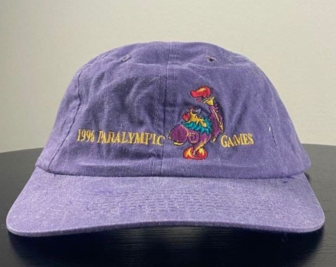 Vintage 1996 Paralympic Games Strap Back Hat Kuazu OSFA Olympics Dream Team 1990s 90s