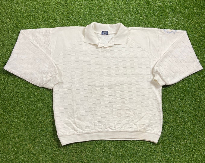 Vintage Audi Senior Tennis Championship Crewneck Sweatshirt Made USA Size Large L US Open Serena Williams Andre Agassi 1990s Pull Over