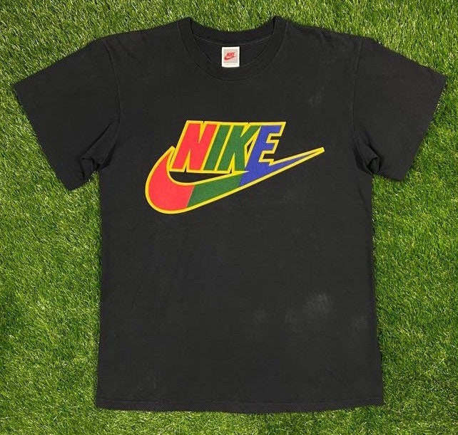 Vintage NIKE AIR JORDAN TShirt Large 1990's Sportswear Nike Jordan  Multicolour Michael Jordan Nike Air Sport Nba Basketball T shirt Size L