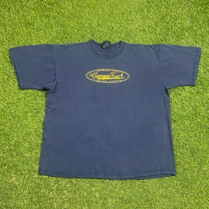Vintage Georgia Tech University T Shirt Made USA Size XL Atlanta Yellow Jackets NCAA College Basketball 1990s 90s