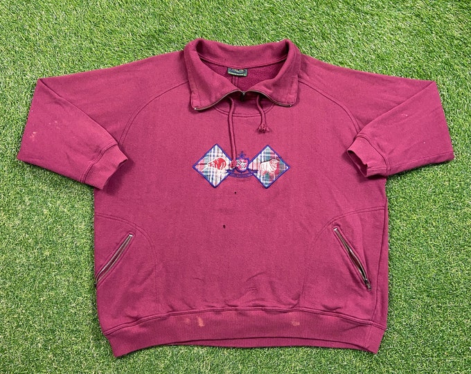Vintage New Zealand Sweatshirt Sport Club TC Size Xtra Large XL Auckland Australia Original Classic Pull Over Oversized