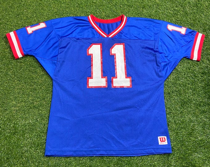 Vintage New York Giants Jersey Wilson Size Xtra Large XL NFL Football NY Super Bowl 1990s 90s