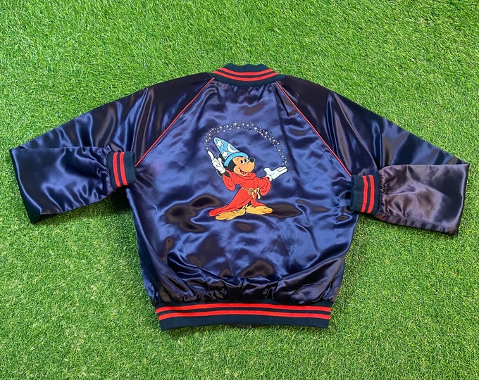 Vintage Walt Disney World Fantasia Jacket Size Medium M Magic Kingdom Disneyland Mickey Mouse WDW 1990s 90s