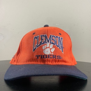 Vintage Clemson Universität Tigers Snapback Hut Made USA OSFA NCAA College Football South Carolina Classic 90s 1990s