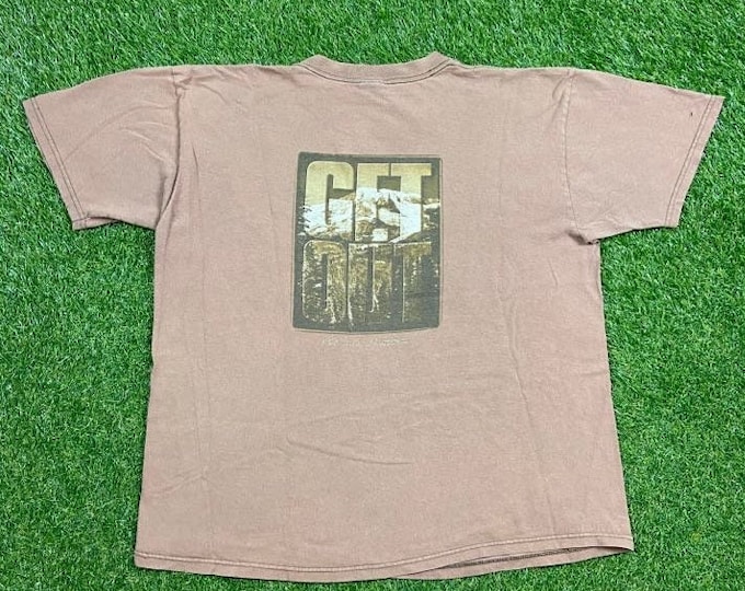 Vintage Columbia Sportswear Get Out T Shirt Tee Size Xtra Large XL Outdoor Hiking Portland Oregon 1990s 90s
