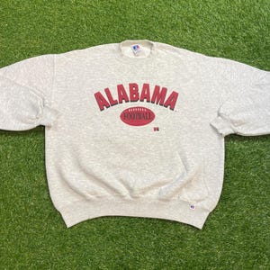 Vintage University of Alabama Crimson Tide Crewneck Sweatshirt Made USA Size XL NCAA College Football Roll Tide 1990s 90s Pull Over