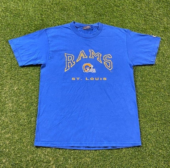 Vintage St Louis Rams T Shirt Tee Lee Sport Made USA Size 
