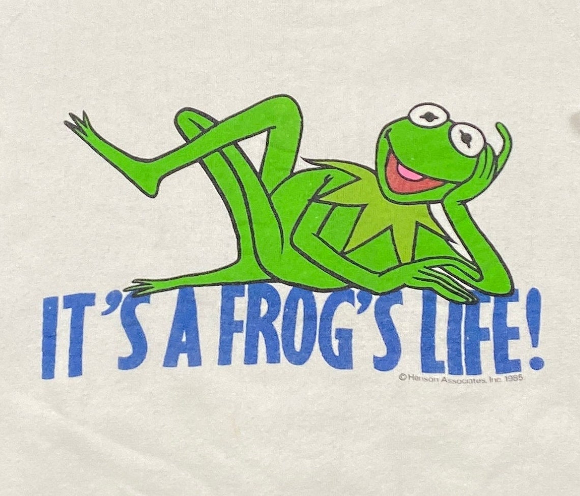 Vintage the Muppets Kermit the Frog 1985 Crewneck Sweater Size - Etsy ...