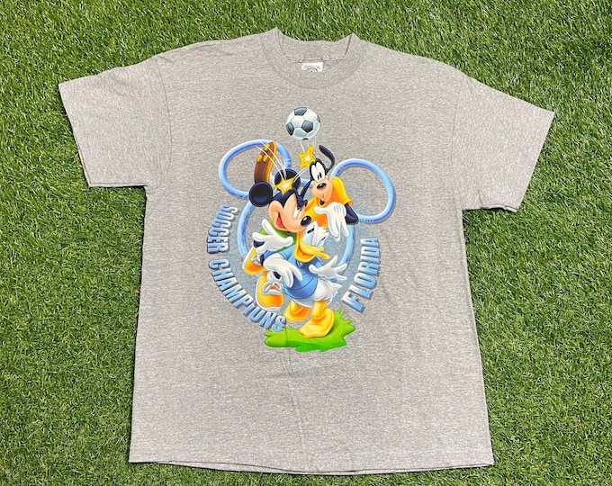 Vintage Mickey Mouse Club T Shirt Tee Made USA Size Youth XL Walt Disney World Classic Magic Kingdom WDW Disneyland 1990s 90s