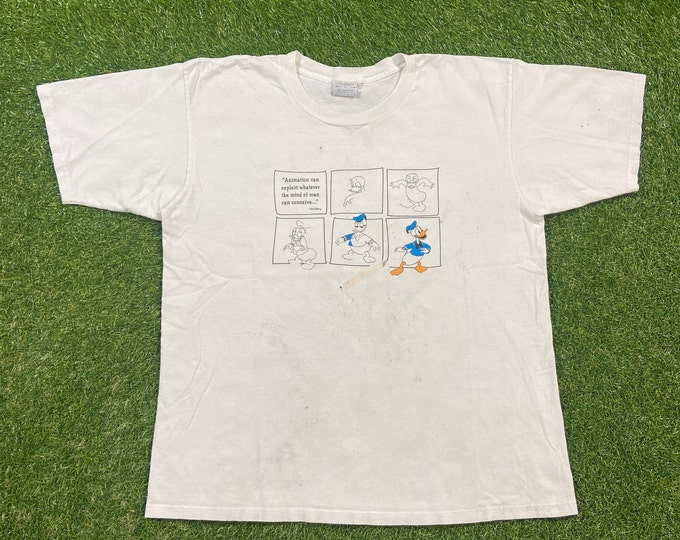 Vintage Donald Duck T Shirt Tee Gildan Size Xtra Large XL Walt Disney World WDW Disneyland Mickey Mouse Magic Kingdom 1990s 90s