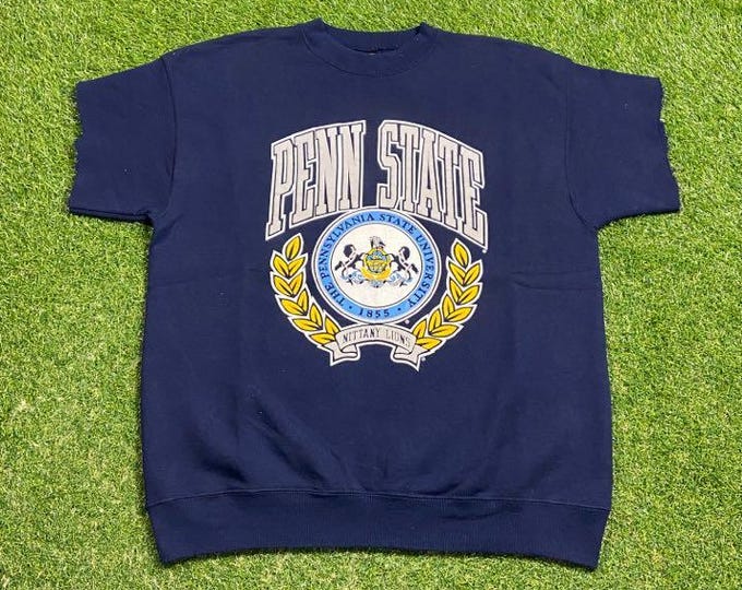 Vintage Penn State University Nittany Lions Crewneck Sweatshirt Made USA Size XXL 2XL NCAA College Football Pennsylvania 1990s 90s