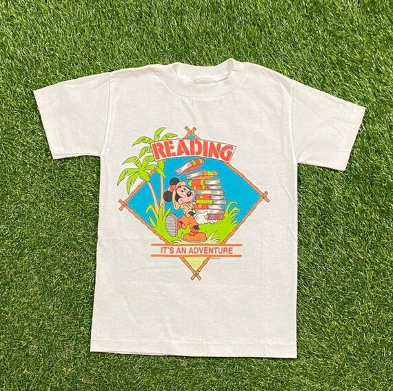 Vintage Disney Mickey Mouse T Shirt Tee Size Youth Medium Etsy