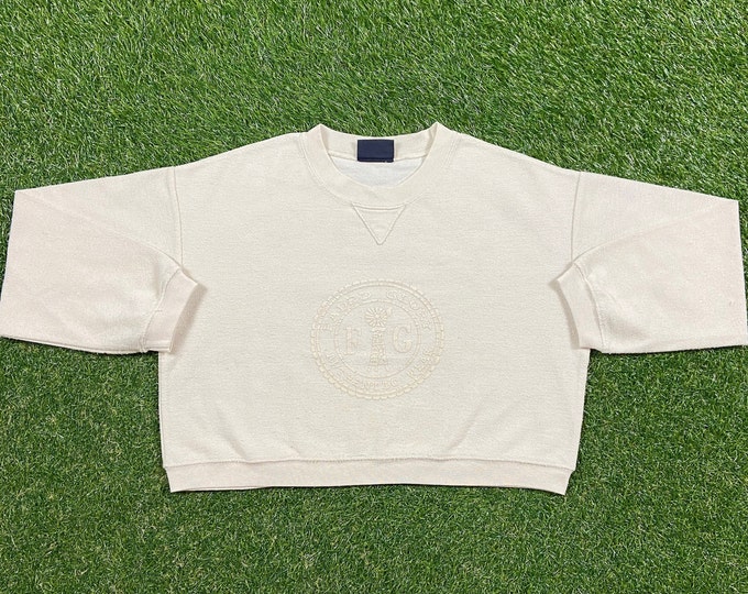 Vintage Faded Glory Crop Crewneck Sweatshirt Size Small S Original American Apparel Pull Over Oversized