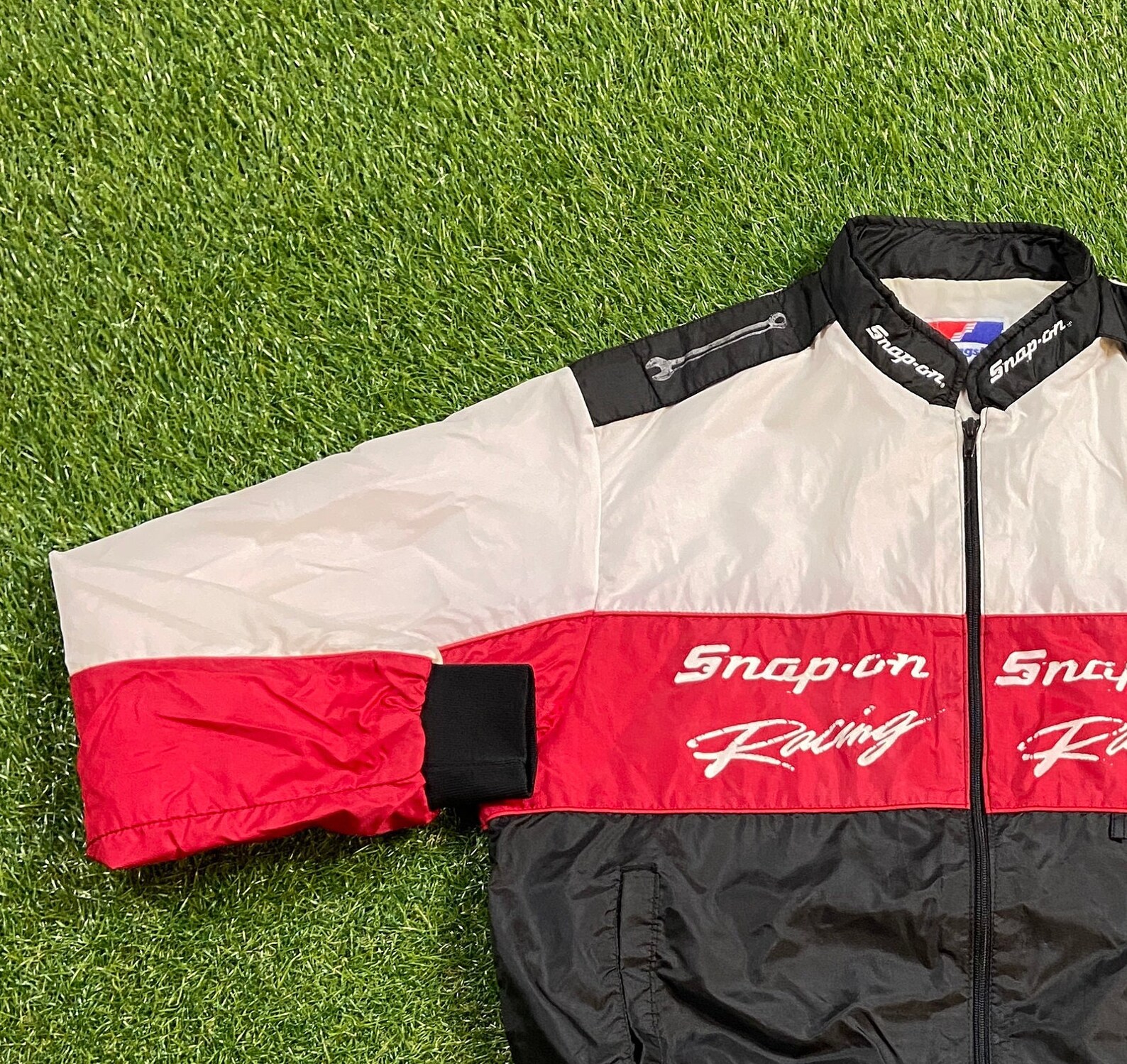 Snap On Two Racing Jackets Vintage Snap on Racing Windbreaker Jacket Swingster Made USA Size Large ...