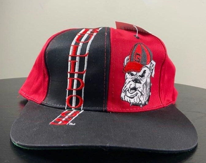 Vintage University of Georgia Bulldogs Snapback Hat US College Collections OSFA NCAA College Football Athens Atlanta 90s