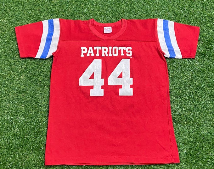 Vintage New England Patriots T Shirt Tee Made USA Size Youth XL NFL Football Boston Massachusetts Tom Brady TB12 Super Bowl 1990s 90s