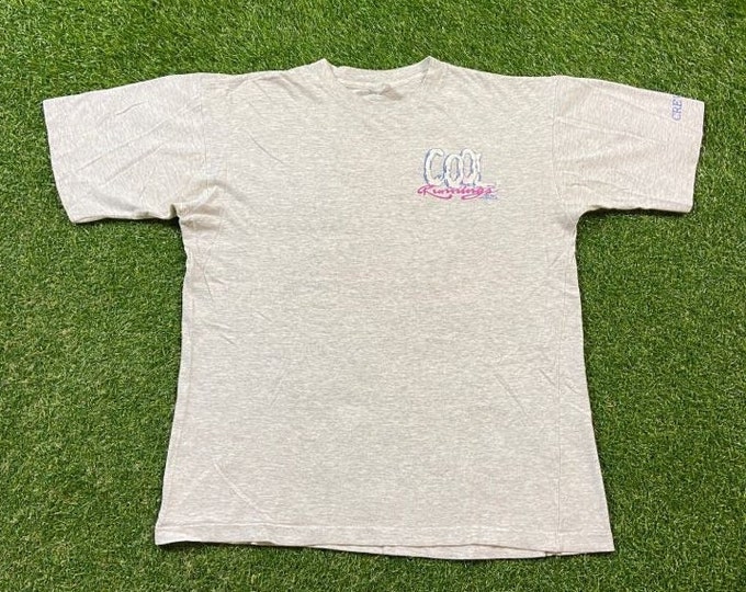 Vintage Cool Runnings Catamarans T Shirt Tee Made USA Size Large L Cruise Ocho Rios Jamaica Tropical Beautiful Island Caribbean 1990s 90s