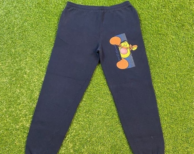 Vintage Tigger Sweatpants Size Large L Winnie the Pooh Walt Disney Tiger Mickey Mouse Classic Cartoon Disneyland Warm Comfortable 1990s 90s