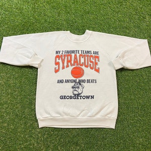 Vintage Syracuse University Crewneck Sweatshirt Made USA Size Medium M New York Orangemen NCAA College Basketball Ny 1990s 90s Pull Over