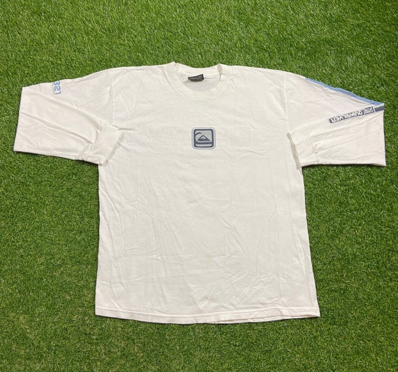 Vintage Quiksilver Long Sleeve Shirt Made USA Size Large L Surf