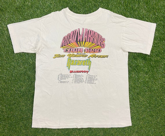 Vintage Road Warriors Tour 1990 T Shirt Tee Gesim Corp Size Xtra