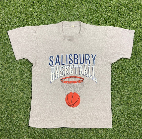 deform myg Omhyggelig læsning Buy Vintage Salisbury Basketball T Shirt Tee Screen Stars Made USA Online  in India - Etsy