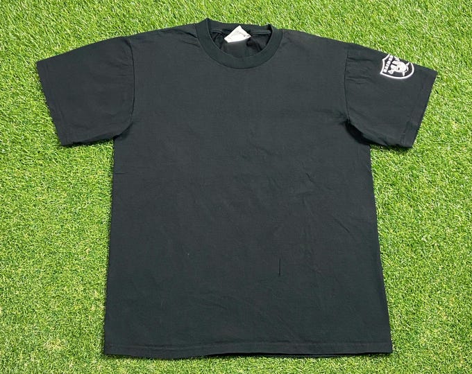 Vintage Oakland Raiders T Shirt Tee Lee Sport Size Medium M NFL Football Las Vegas Los Angeles California Silver and Black NWA 1990s 90s