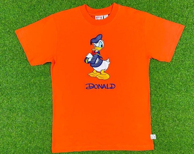 Vintage Donald Duck Tee T Shirt 1990s Mikey INC Walt Disney World Classic 90s Magic Kingdom Mickey Mouse Size Large L Brand New With Tags Ds