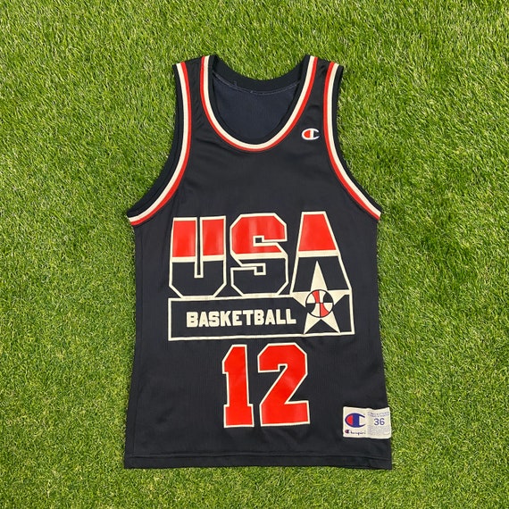 Vintage Team USA Basketball Dominique Wilkins #12 Jersey Champion